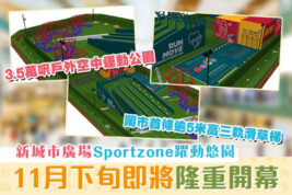 【親子活動】戶外空中草地運動公園New Town Plaza Sportzone躍動悠園