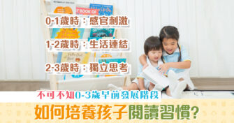【子女成長】如何培養孩子 閱讀 習慣？不可不知的0-3歲早前發展階段