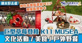 週末好去處 ｜韓裔藝術家Stickymonger 巨型 草莓 藝術裝置登陸香港