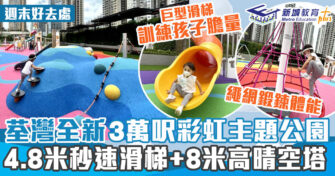 週末好去處 ｜荃灣全新3萬呎兒童遊樂場 巨型滑梯/鞦韆/繩網/平衡橋