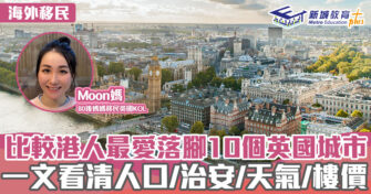 英「識」生活｜比較港人最愛落腳10個英國城巿 一文看清人口/治安/天氣/樓價